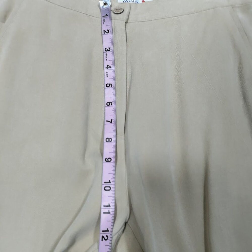 NWOT UbU I'll Be Me Lagenlook Artsey Layers Casual Trouser Pants Tan M/30 - Picture 7 of 9